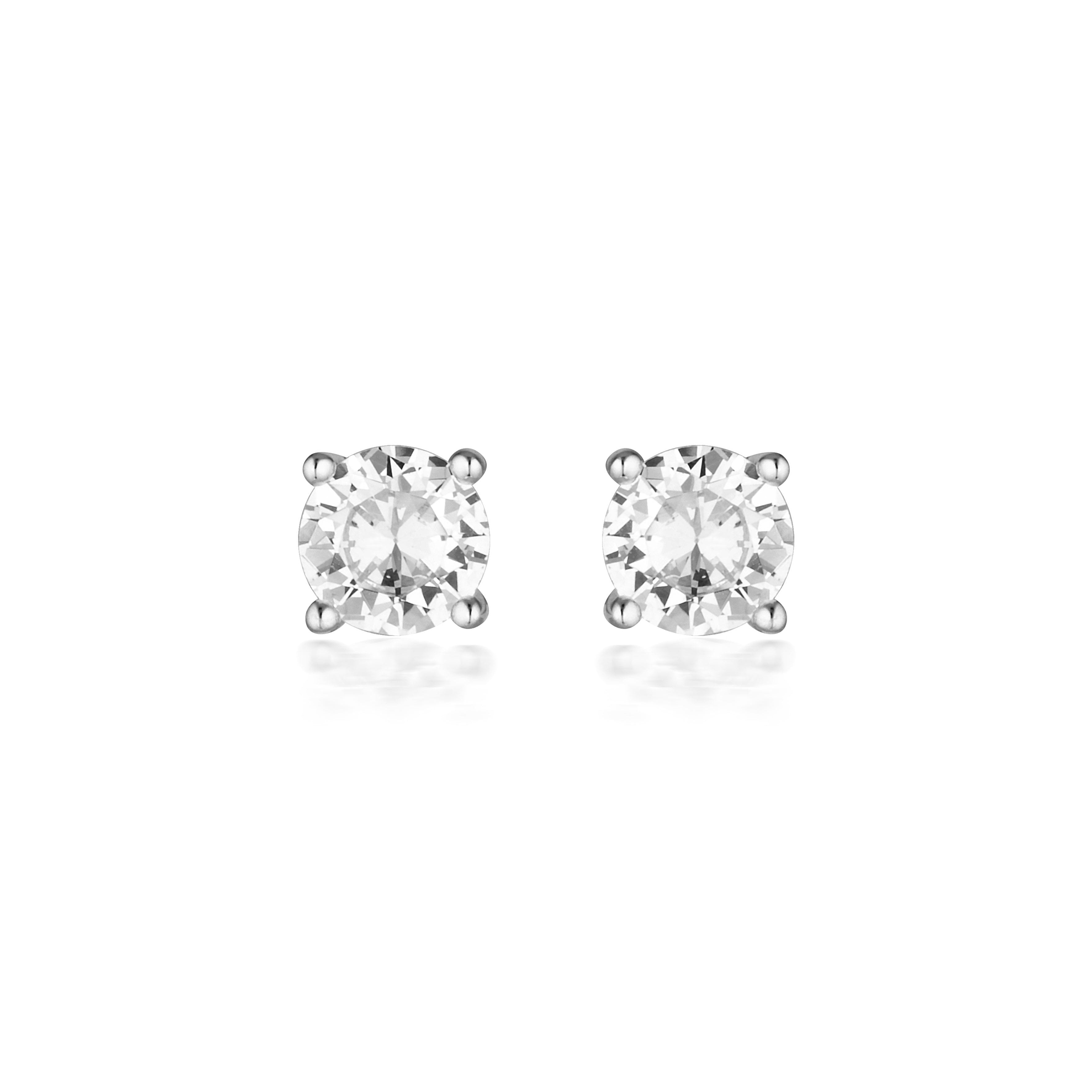 Georgini Moissanite Studs 1.00ct in 9ct White Gold