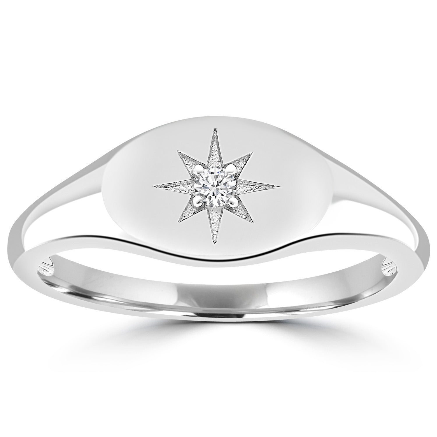 0.03ct HI I1 Diamond Ring in 9ct White Gold